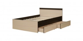 Кровать двойная Ольга-13 + 2-а выкатных ящика (1600) в Миассе - miass.mebel-74.com | фото