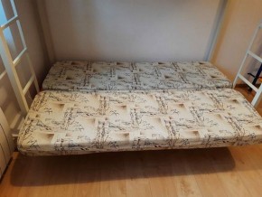 Кровать двухъярусная с диваном "Мадлен" (Серый/Фиолетовый) в Миассе - miass.mebel-74.com | фото