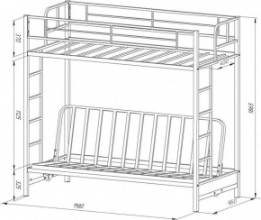 Кровать двухъярусная с диваном "Мадлен-ЯЯ" с ящиками в Миассе - miass.mebel-74.com | фото