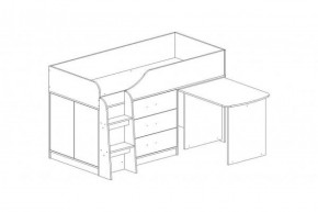 КАПРИЗ-5 Кровать 800 двухъярусная с рисунком "Виг-вам" в Миассе - miass.mebel-74.com | фото