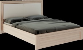 Кровать 1.6 Глэдис М31 с настилом и мягкой частью (ЯШС/Белый) в Миассе - miass.mebel-74.com | фото