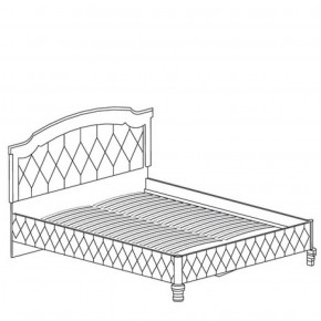 Кровать с обивкой №488 Марлен (1600) Кремовый белый в Миассе - miass.mebel-74.com | фото