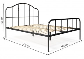 Кровать Милена 160х200 черная в Миассе - miass.mebel-74.com | фото