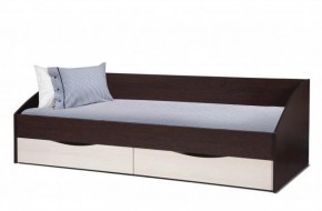 Кровать одинарная "Фея - 3" симметричная New (2000Х900) венге/вудлайн кремовый в Миассе - miass.mebel-74.com | фото