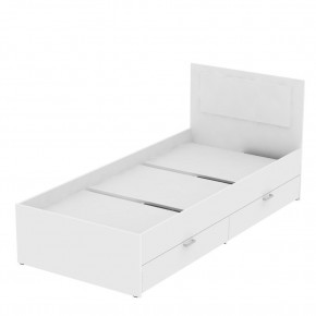Кровать Ольга L47 (900) 2 ящика (Белый) в Миассе - miass.mebel-74.com | фото