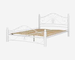 Кровать "Фортуна 1" КМД 2.01 Белая (1200*2000) (ножки-белые) с коваными элементами в Миассе - miass.mebel-74.com | фото