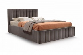 Кровать "Вена" 1400 СТАНДАРТ Вариант 3 Мора коричневый + бельевой ящик с кроватным основанием и подъемным механизмом в Миассе - miass.mebel-74.com | фото