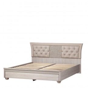 Кровать с мягким изголовьем №200 "Лючия" (1800) Дуб оксфорд серый в Миассе - miass.mebel-74.com | фото