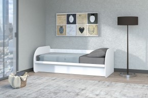 Кровать Сказка с ПМ 900 (Белый текстурный) в Миассе - miass.mebel-74.com | фото