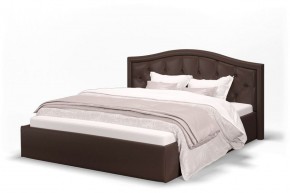 Кровать Стелла 1200 + Основание (Лесмо brown) коричневый в Миассе - miass.mebel-74.com | фото