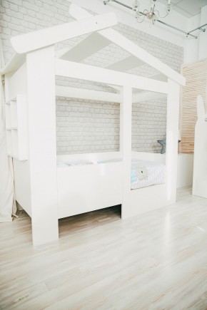 Кровать Теремок (800*1600) Без ящика/ступеньки в Миассе - miass.mebel-74.com | фото