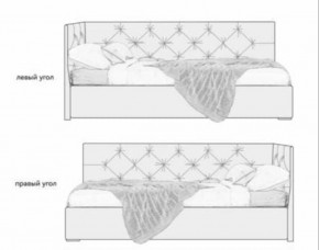 Кровать угловая Хлоя интерьерная +основание (80х200) в Миассе - miass.mebel-74.com | фото