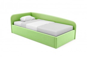 Кровать угловая Лэсли интерьерная +основание (90х200) в Миассе - miass.mebel-74.com | фото