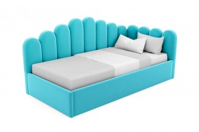 Кровать угловая Лилу интерьерная +основание/ПМ/бельевое дно (120х200) в Миассе - miass.mebel-74.com | фото