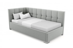Кровать угловая Мия интерьерная +основание (90х200) 4 кат. ткани в Миассе - miass.mebel-74.com | фото