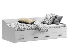 ВЕГА NEW Кровать 900 с настилом ЛДСП (Белый глянец/белый) в Миассе - miass.mebel-74.com | фото