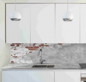 Кухонный фартук со столешницей (А-01) в едином стиле (3050 мм) в Миассе - miass.mebel-74.com | фото