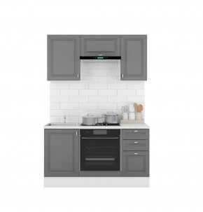 Кухонный гарнитур Ева 1500 Графит софт (модульный) в Миассе - miass.mebel-74.com | фото