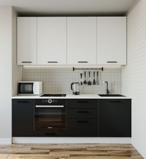 Кухонный гарнитур Графика 2200 (Стол. 26мм) в Миассе - miass.mebel-74.com | фото
