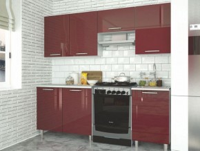 Модульная кухня Танго бордо в Миассе - miass.mebel-74.com | фото