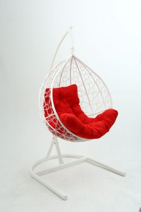 Подвесное кресло Бароло (белый/красный) в Миассе - miass.mebel-74.com | фото