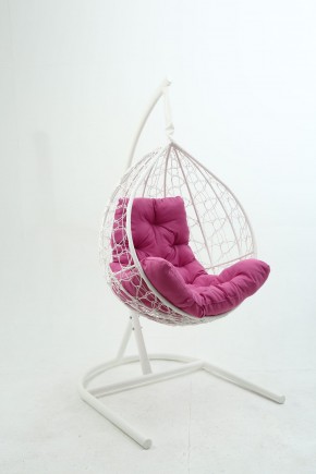 Подвесное кресло Бароло (белый/розовый) в Миассе - miass.mebel-74.com | фото