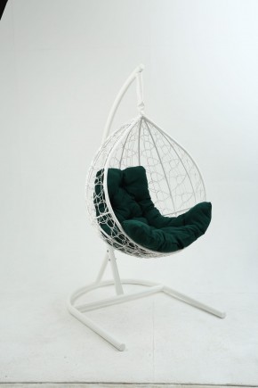 Подвесное кресло Бароло (белый/зеленый) в Миассе - miass.mebel-74.com | фото