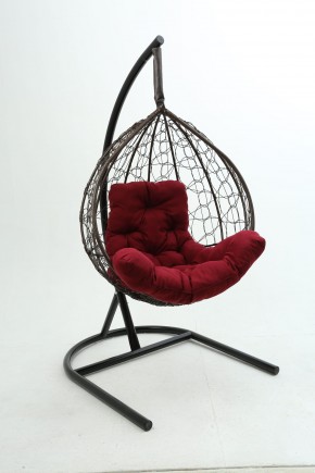 Подвесное кресло Бароло (коричневый/бордо) в Миассе - miass.mebel-74.com | фото