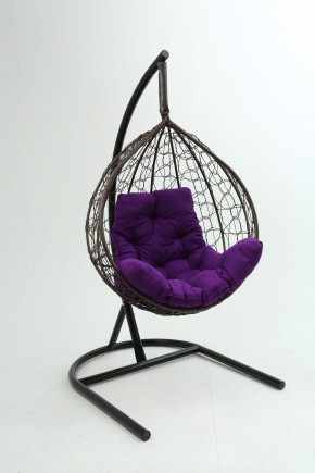 Подвесное кресло Бароло (коричневый/фиолетовый) в Миассе - miass.mebel-74.com | фото
