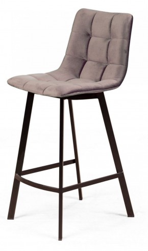 Полубарный стул CHILLI-QB SQUARE бежевый #5, велюр / черный каркас (H=66cm) М-City в Миассе - miass.mebel-74.com | фото