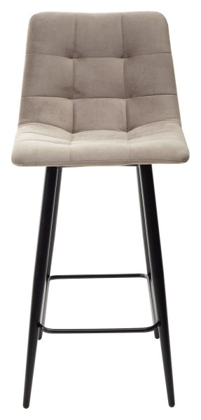 Полубарный стул CHILLI-QB латте #25, велюр / черный каркас (H=66cm) М-City в Миассе - miass.mebel-74.com | фото