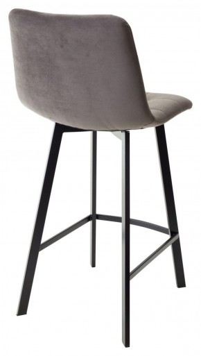Полубарный стул CHILLI-QB SQUARE графит #14, велюр / черный каркас (H=66cm) М-City в Миассе - miass.mebel-74.com | фото