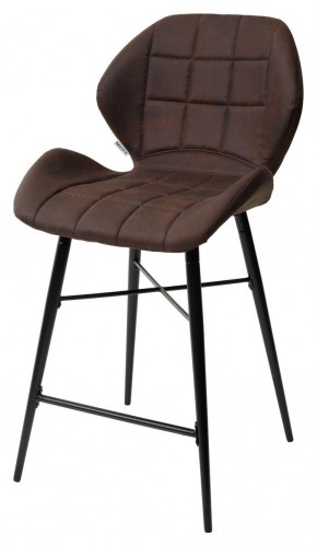 Полубарный стул MARCEL COWBOY-#800 темно-коричневый (H=65cm), ткань микрофибра М-City в Миассе - miass.mebel-74.com | фото