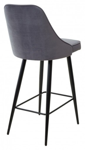 Полубарный стул NEPAL-PB СЕРЫЙ #27, велюр/ черный каркас (H=68cm) М-City в Миассе - miass.mebel-74.com | фото