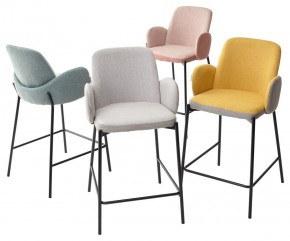 Полубарный стул NYX (H=65cm) VF106 желтый / VF120 серый М-City в Миассе - miass.mebel-74.com | фото