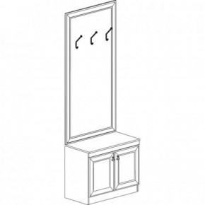 Шкаф для одежды открытый №620 "Инна" Денвер темный в Миассе - miass.mebel-74.com | фото