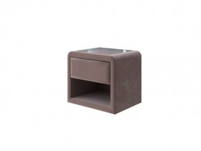 PROxSON Тумба Cube (Ткань: Велюр Shaggy Chocolate) 52x41 в Миассе - miass.mebel-74.com | фото