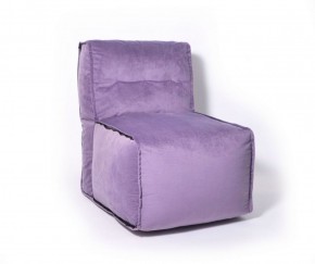 Прямое модульное бескаркасное кресло Комфорт (Фиолет велюр) в Миассе - miass.mebel-74.com | фото