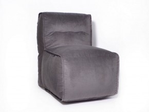 Прямое модульное бескаркасное кресло Комфорт (Графит велюр) в Миассе - miass.mebel-74.com | фото