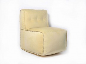 Прямое модульное бескаркасное кресло Комфорт (Желтый велюр) в Миассе - miass.mebel-74.com | фото