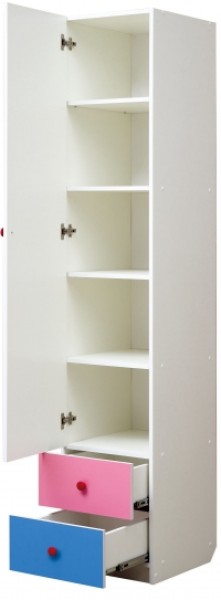 Шкаф 1-но дверный с ящиками и фотопечатью Совята 1.1 (400) в Миассе - miass.mebel-74.com | фото