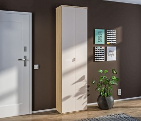 Шкаф 2 дверный Афина СБ-3312 (Дуб винченца/Кашемир серый) в Миассе - miass.mebel-74.com | фото