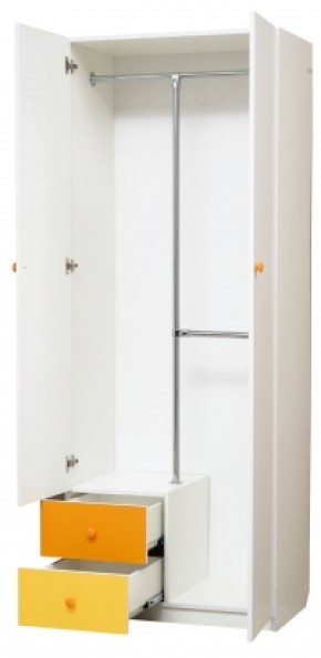 Шкаф 2-х дверный с ящиками и зеркалом Радуга (800) в Миассе - miass.mebel-74.com | фото