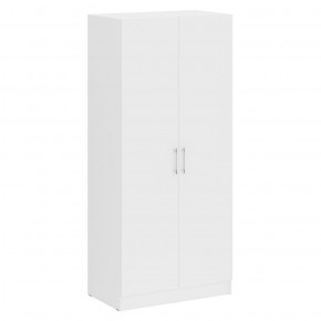 Шкаф 2-х створчатый + Пенал Стандарт, цвет белый, ШхГхВ 135х52х200 см., универсальная сборка в Миассе - miass.mebel-74.com | фото