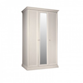 Шкаф 3-х дверный для платья и белья (1 зеркало) Амели штрих-лак (АМШ1/3) в Миассе - miass.mebel-74.com | фото