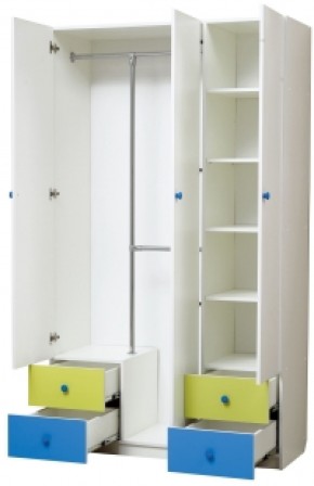 Шкаф 3-х дверный с ящиками и зеркалом Радуга (1200) в Миассе - miass.mebel-74.com | фото