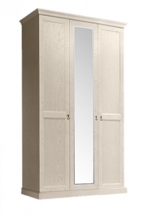 Шкаф 3-х дверный (с зеркалом) для платья и белья Венеция дуб седан (ВНШ1/3) в Миассе - miass.mebel-74.com | фото
