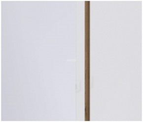 Шкаф 3х дверный с зеркалом Веста СБ-2258 (Дуб Бунратти/Белый глянец) в Миассе - miass.mebel-74.com | фото