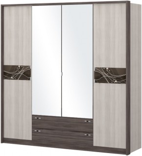 Шкаф 4-х дверный с зеркалом Шк69.2 МС Николь в Миассе - miass.mebel-74.com | фото
