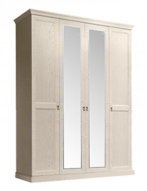 Шкаф 4-х дверный (2 зеркала) для платья и белья Венеция дуб седан (ВНШ1/4) в Миассе - miass.mebel-74.com | фото
